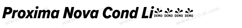 Proxima Nova Cond Li字体转换